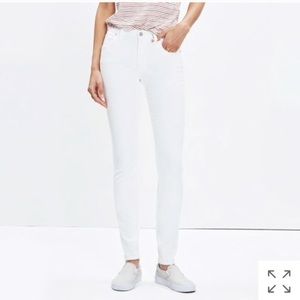 MADEWELL 8” Skinny Jeans in Pure White 32